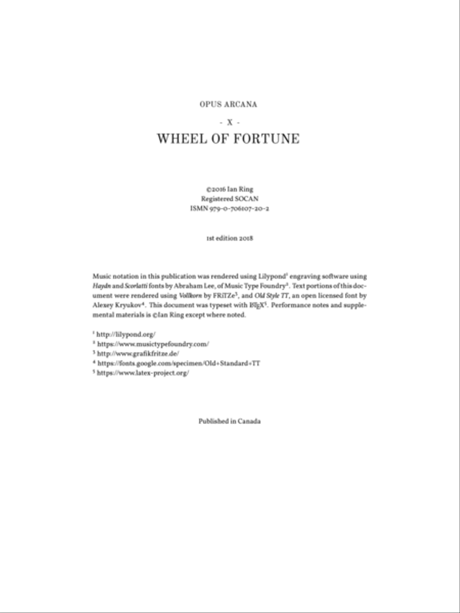 Ian Ring - Opus Arcana - 10 - Wheel of Fortune Piano Solo scores gallery preview page 2