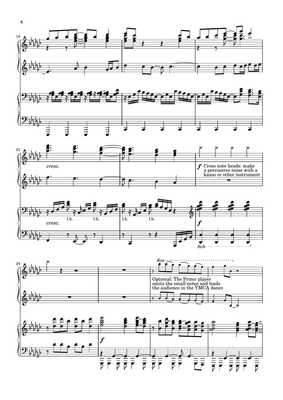 Y.M.C.A. Piano scores gallery preview page 3