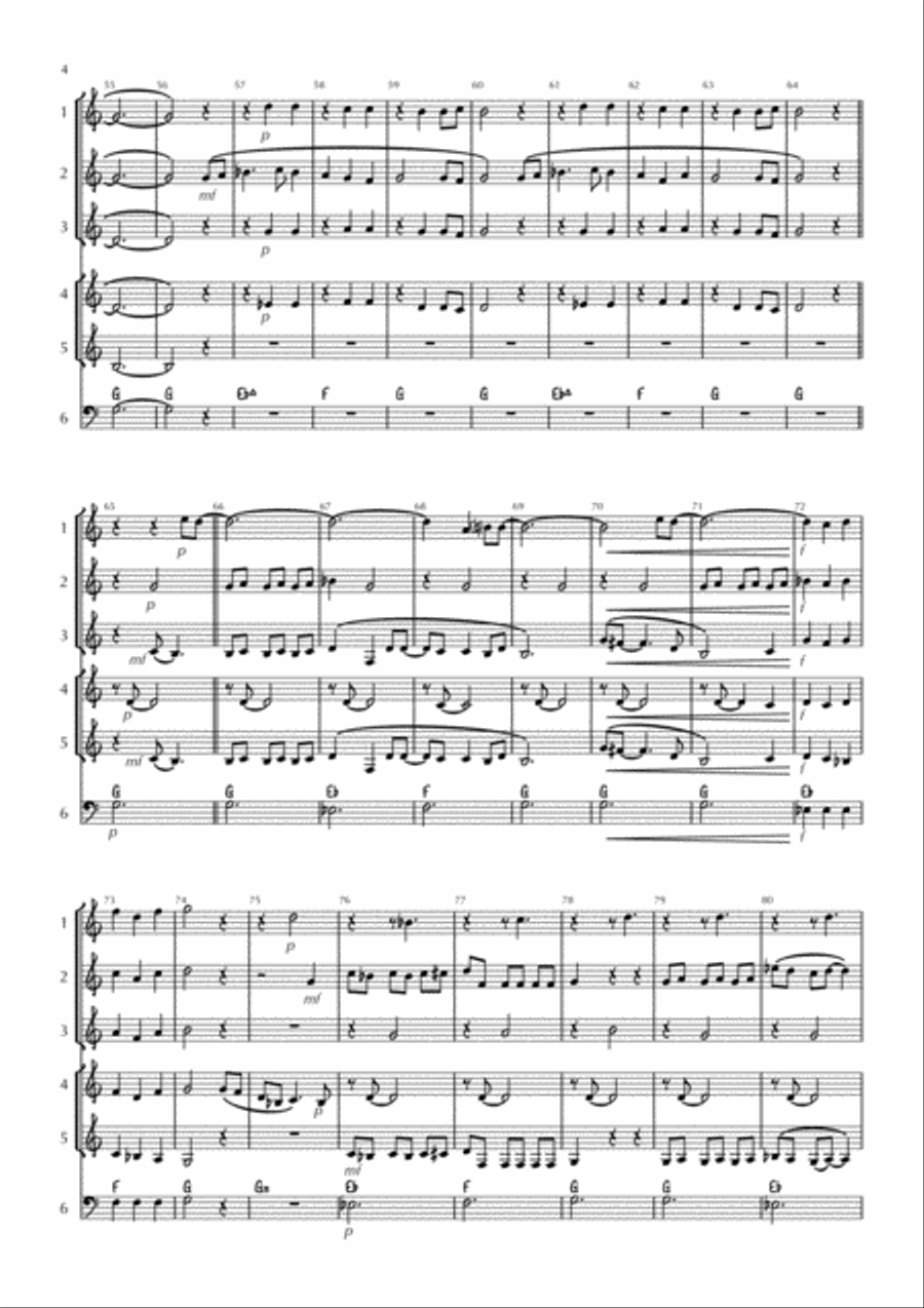 Kiss From A Rose Kiss From A Rose Small Ensemble scores gallery preview page 4