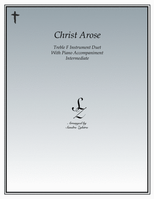 Book cover for Christ Arose (treble F instrument duet)