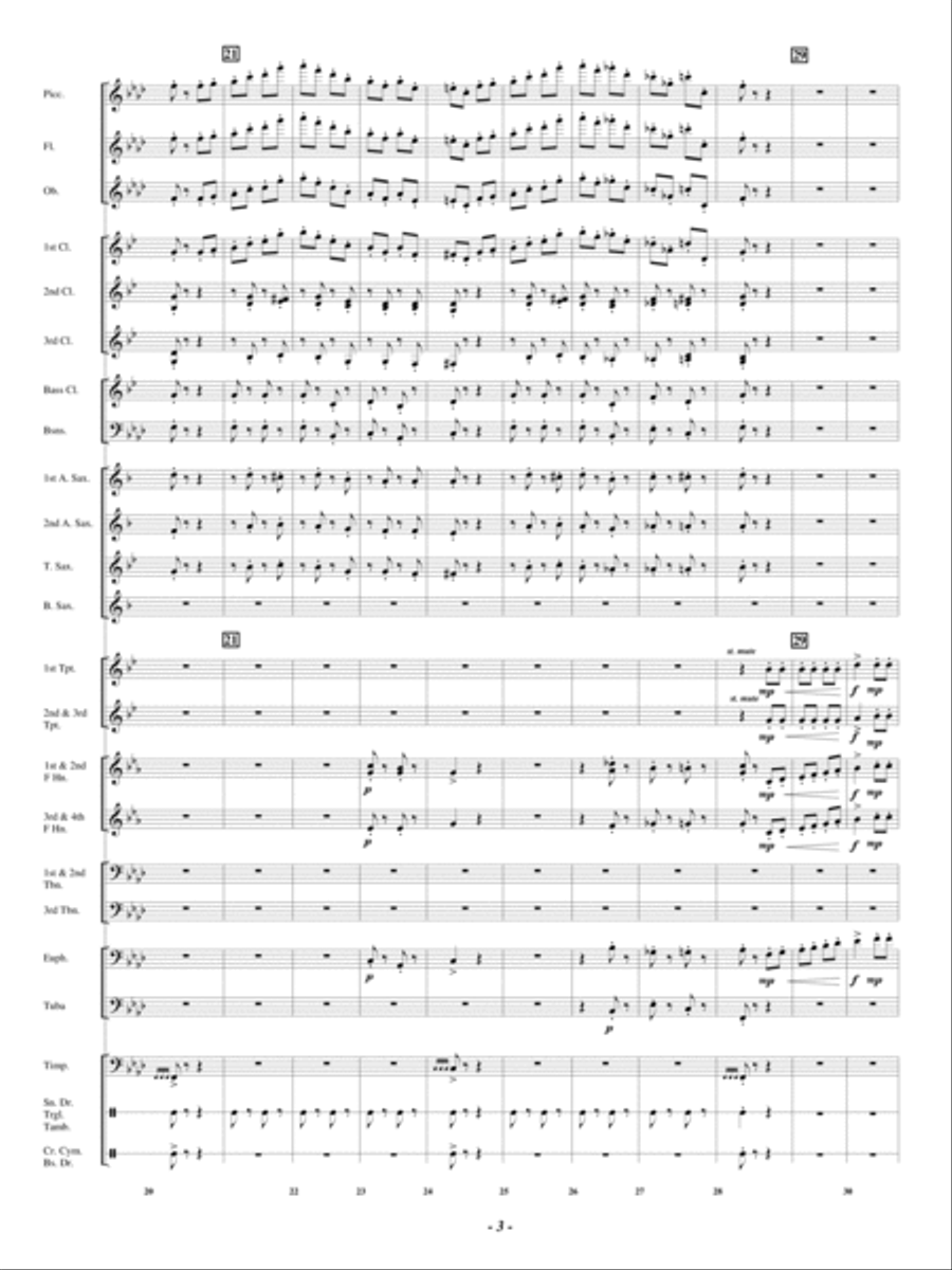 Danza Brilliante Concert Band scores gallery preview page 4