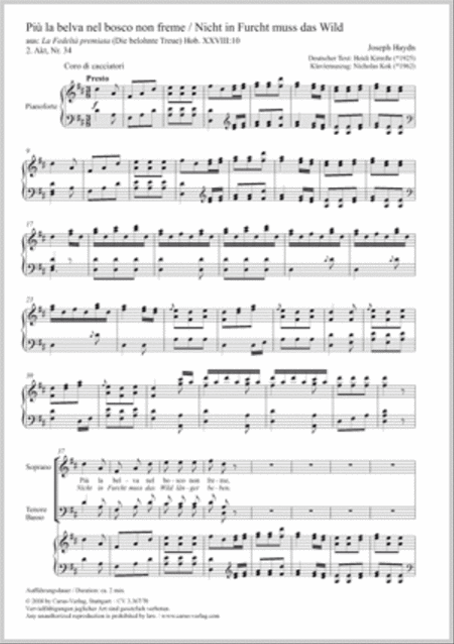 Piu la belva nel bosco non freme STB scores gallery preview page 1