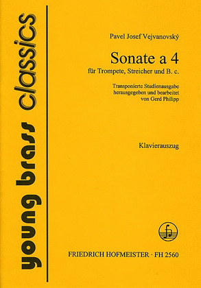 Sonata a 4 fur Trompete, Streicher und B. c. / KlA