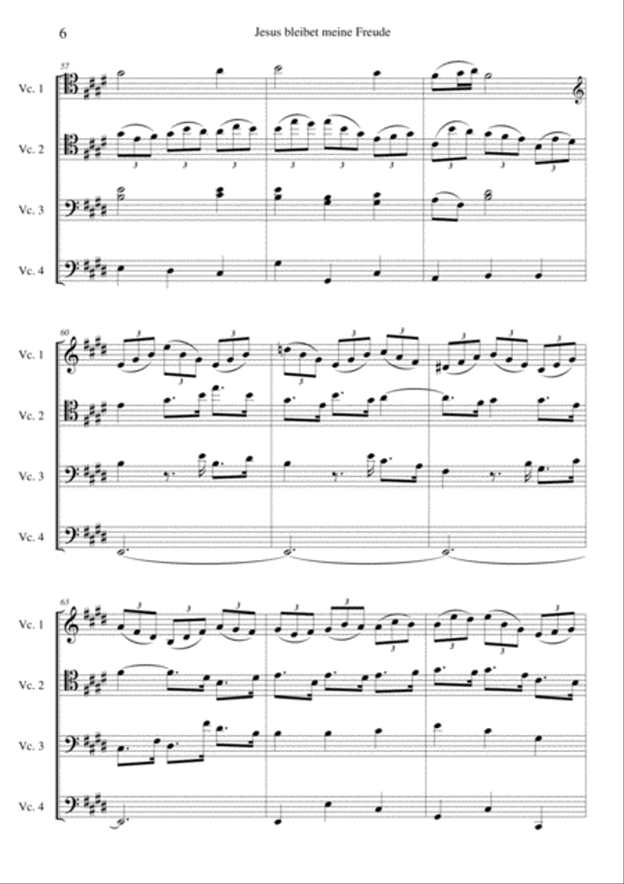 Jesus Bleibet Meine Freude (Choral From Cantata BWV 147) Choir scores gallery preview page 6
