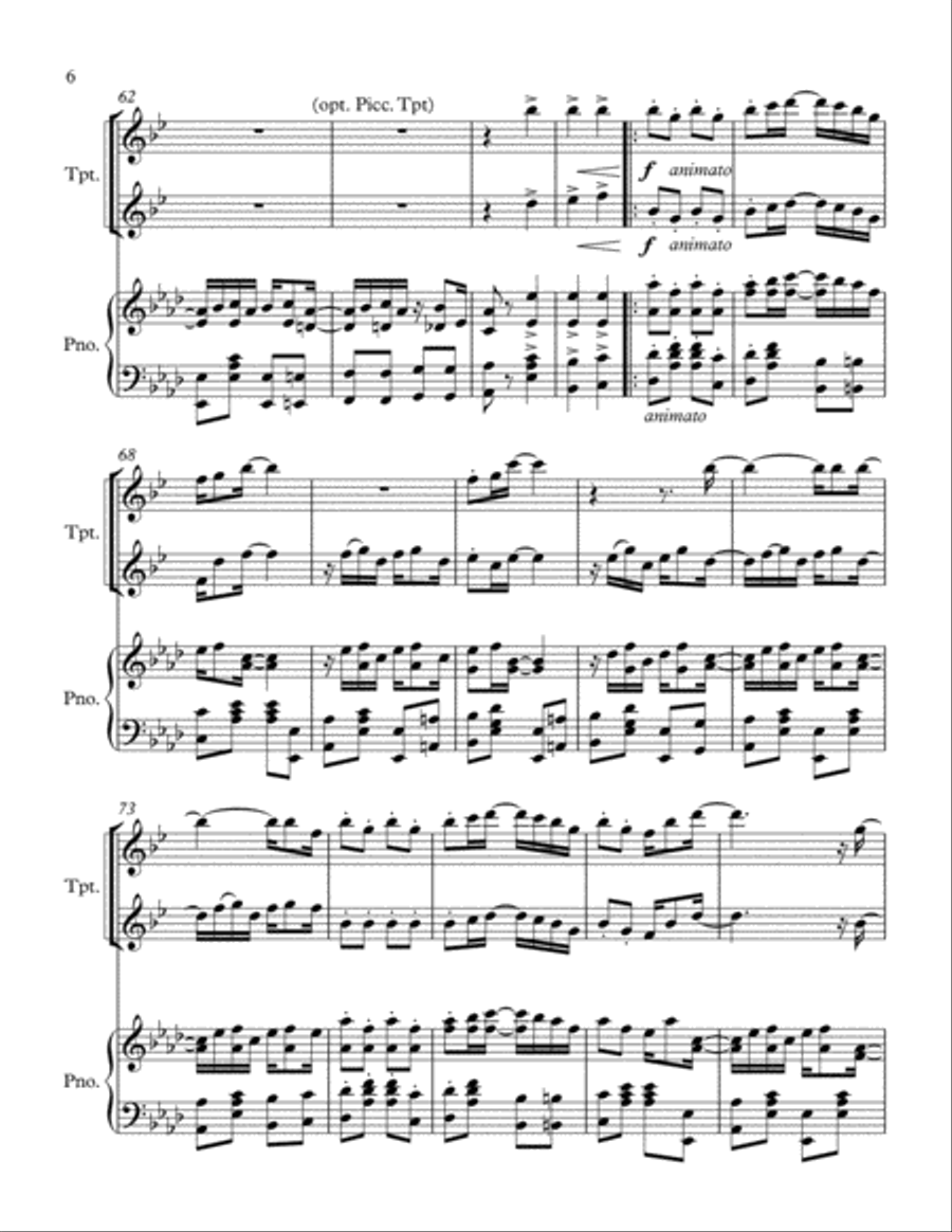 Maple Leaf Rag Maple Leaf Rag Trumpet Solo scores gallery preview page 6