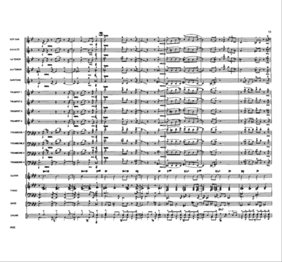 Been Alone Too Long Jazz Ensemble scores gallery preview page 12