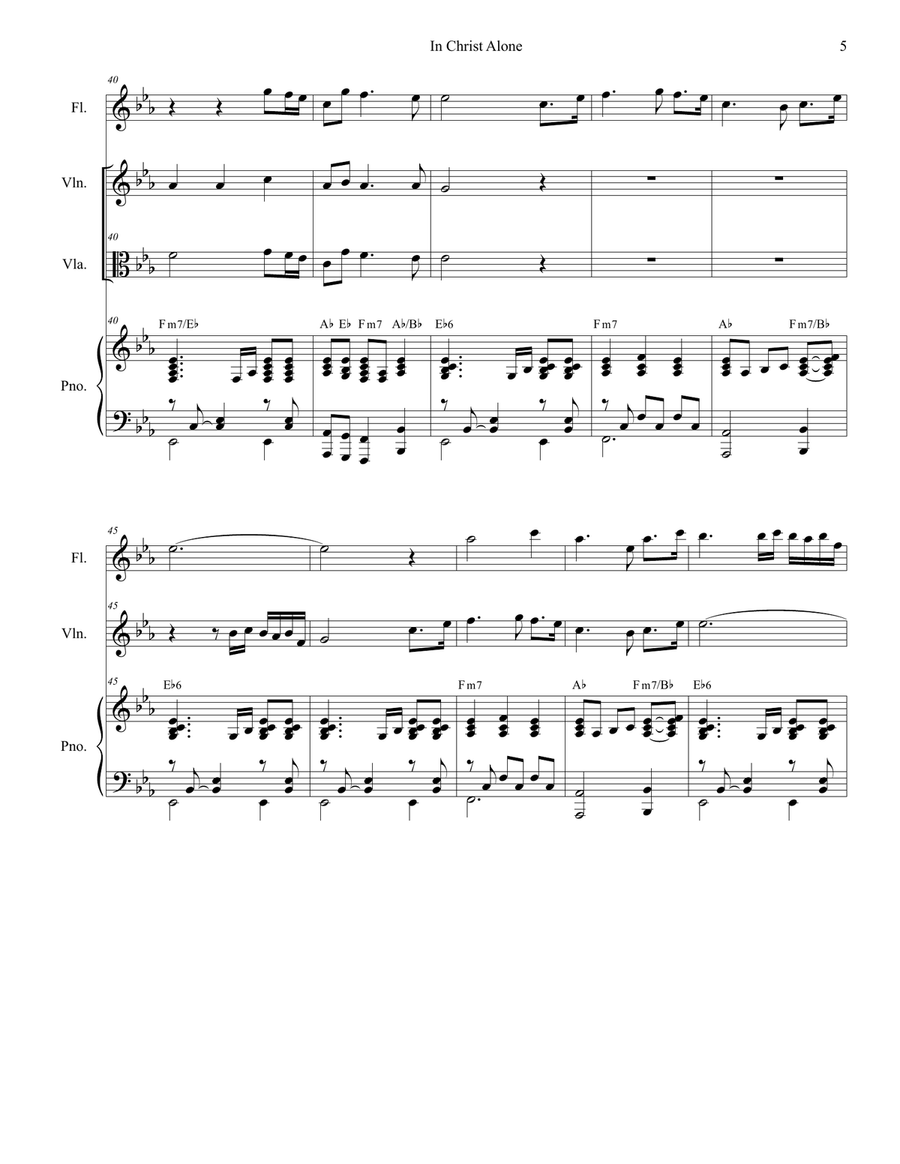 In Christ Alone String Duet scores gallery preview page 5