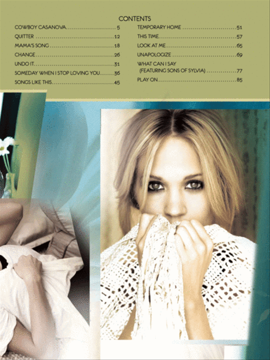 Carrie Underwood -- Play On Piano, Vocal, Guitar scores gallery preview page 2