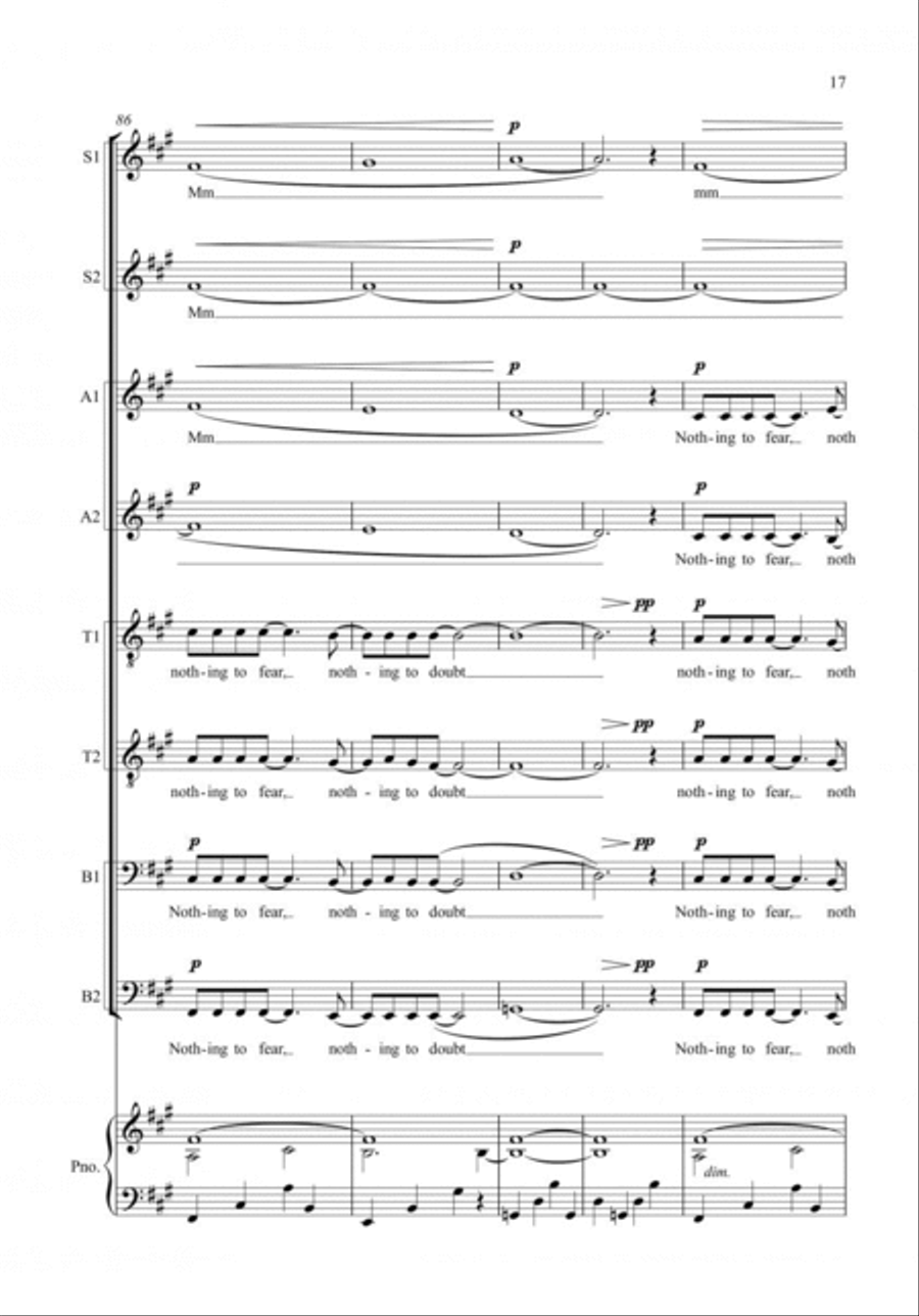 Pyramid Song SSAATTBB scores gallery preview page 4