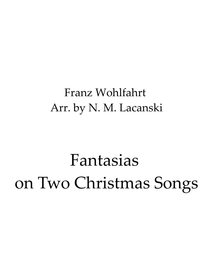 Fantasias on Two Christmas Songs image number null