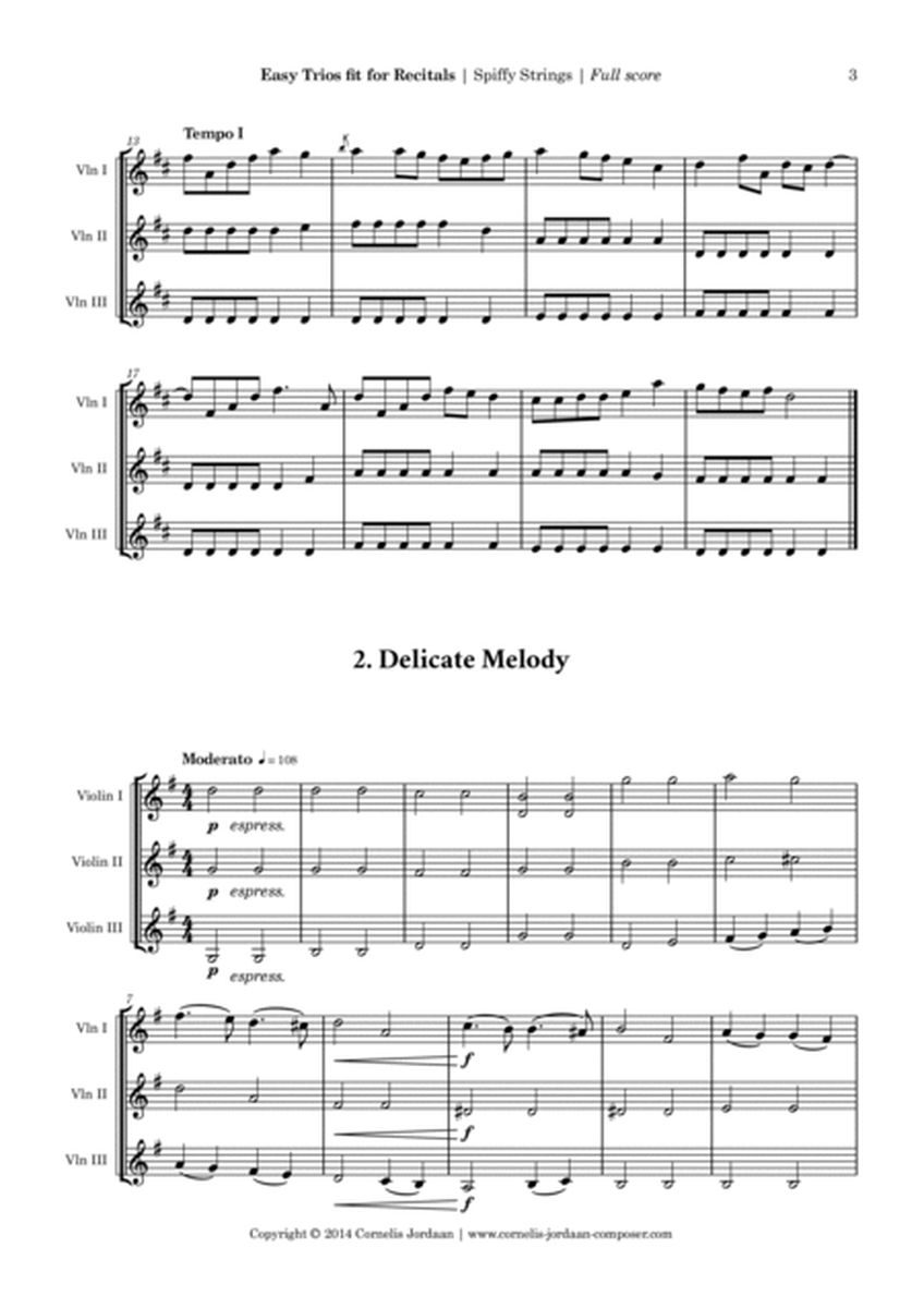 Easy Trios fit for Recitals, for violin trio