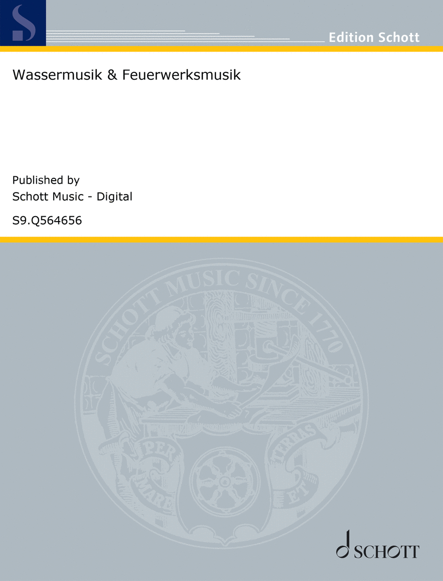 Wassermusik & Feuerwerksmusik Piano Solo scores gallery preview page 1