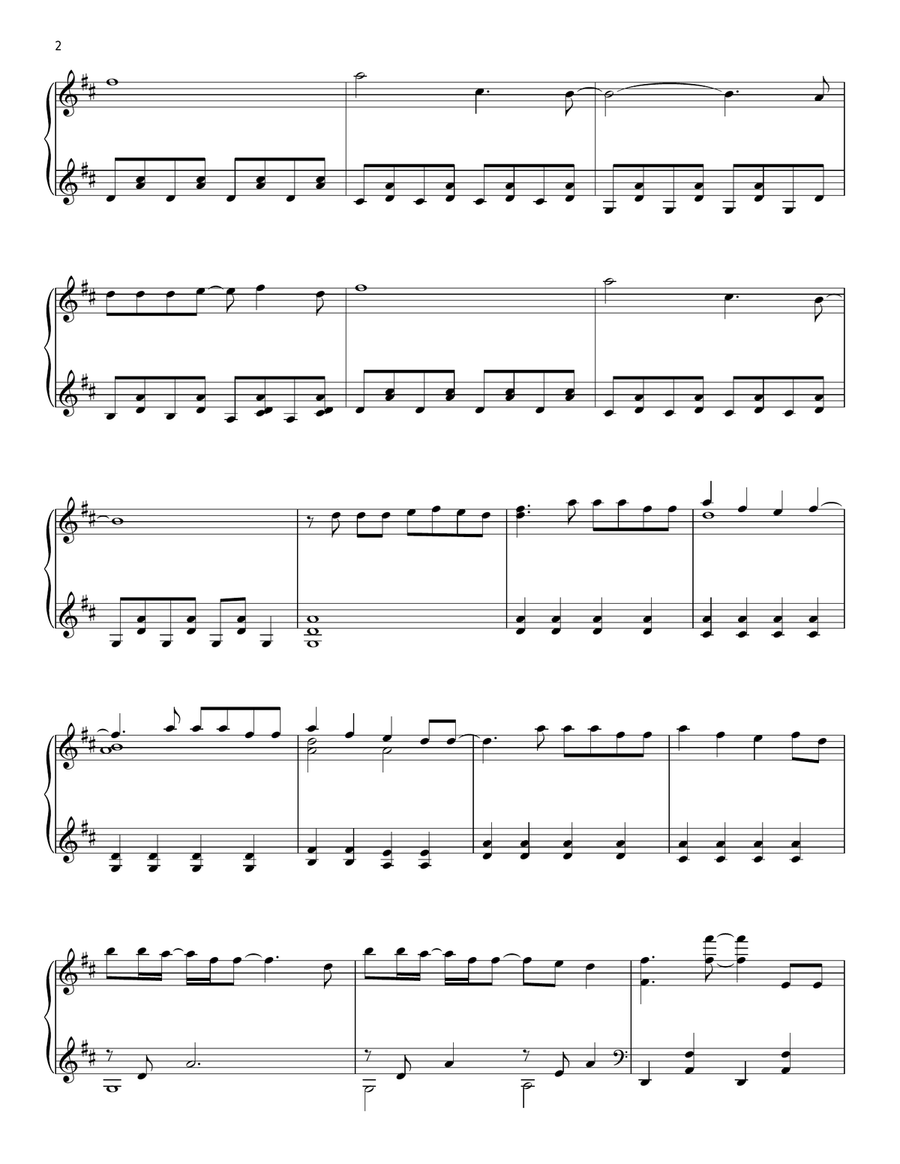 Love Somebody Love Somebody Piano Solo scores gallery preview page 2