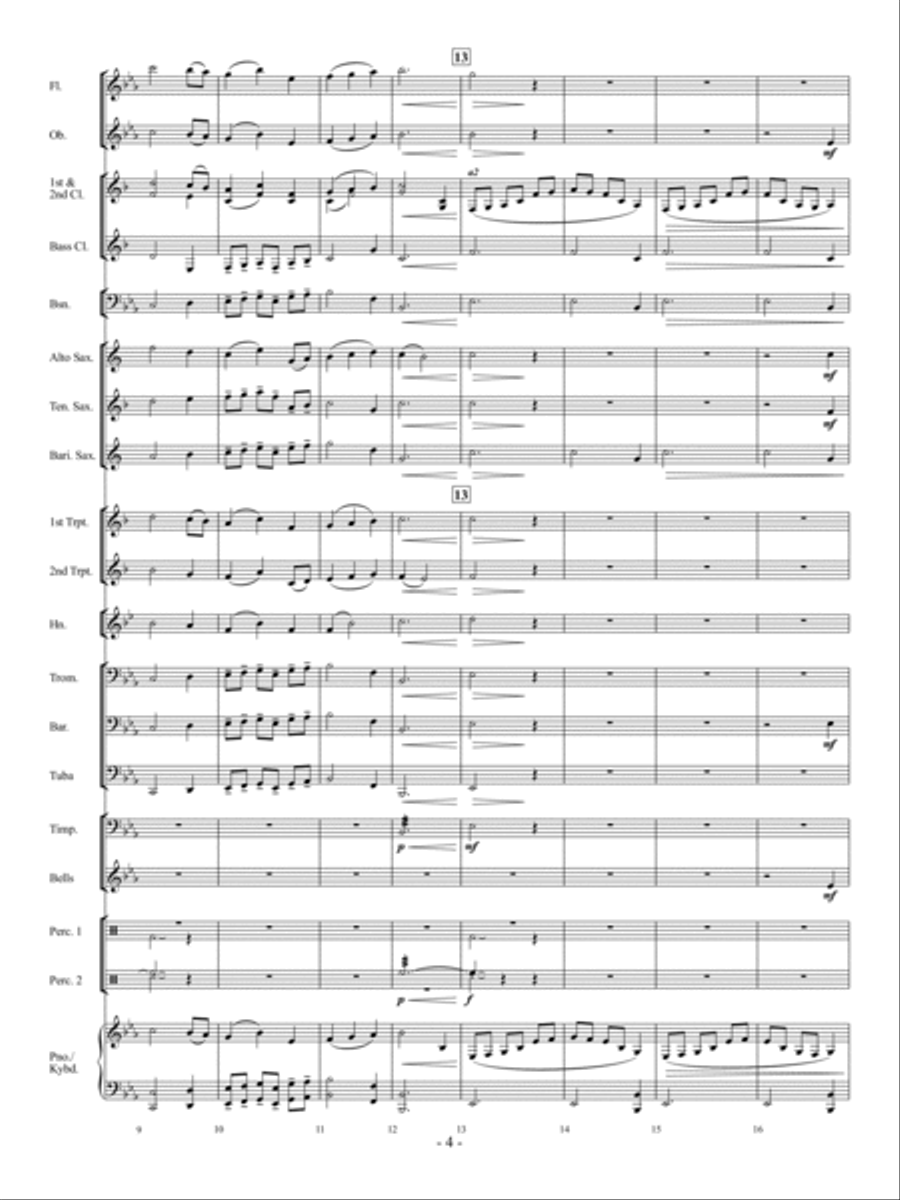 Prelude on a German Hymnsong Concert Band scores gallery preview page 3
