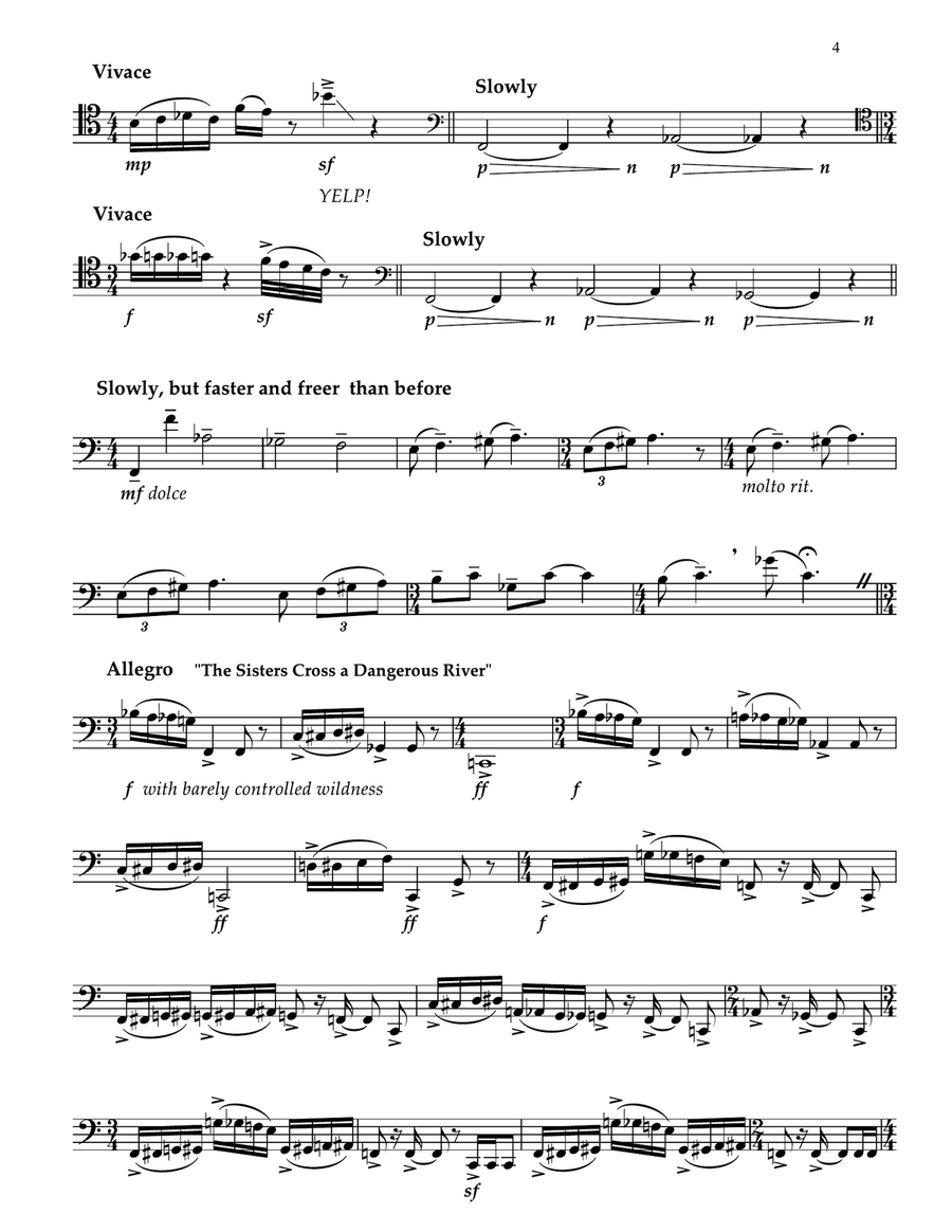 3 Travelers, for solo bassoon Bassoon Solo scores gallery preview page 6