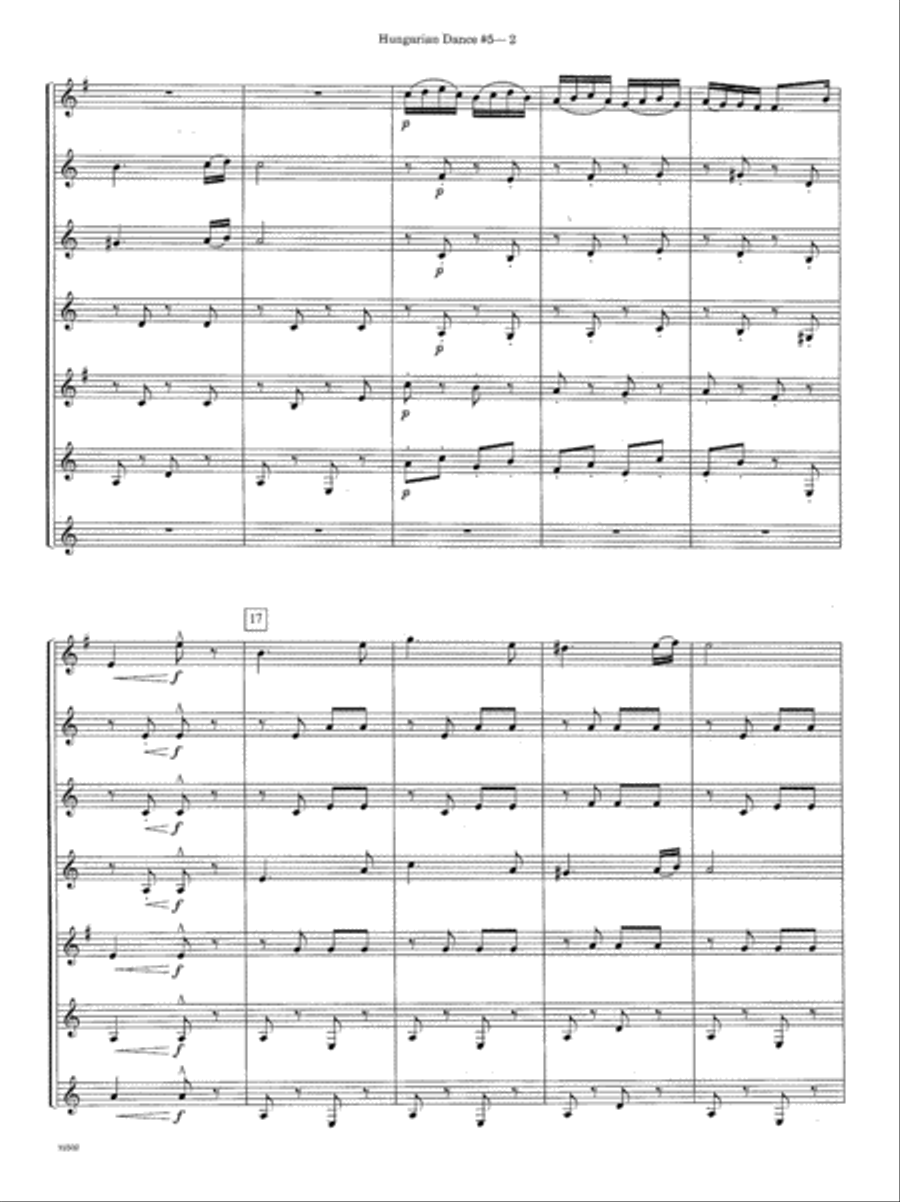Hungarian Dance No. 5 Hungarian Dance No. 5 B-Flat Clarinet scores gallery preview page 3
