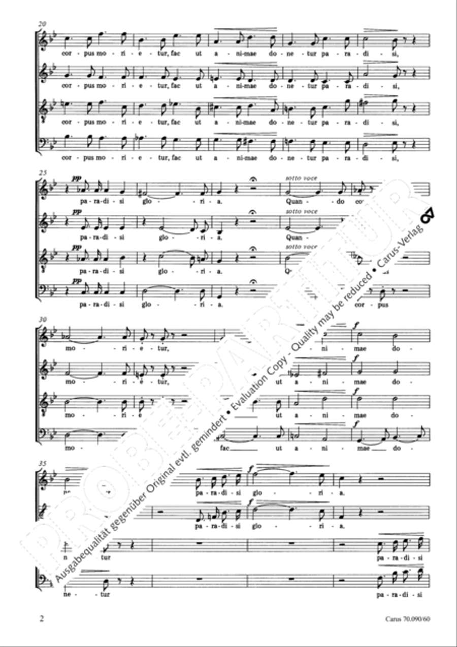 Quando corpus morietur 4-Part scores gallery preview page 3