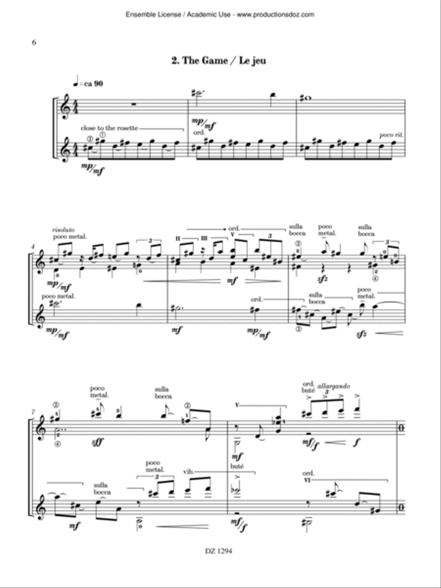 Little Suite for Children Classical Guitar scores gallery preview page 6