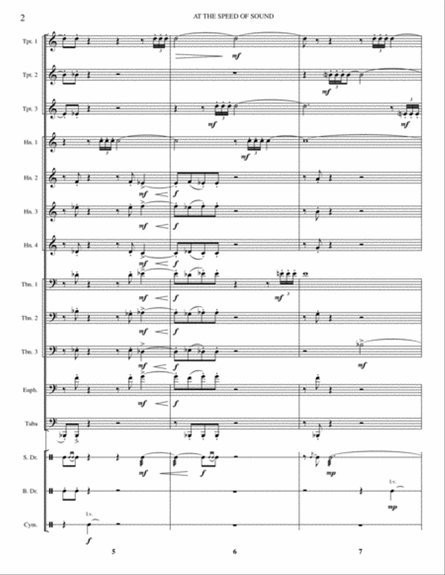 At The Speed Of Sound Brass Ensemble scores gallery preview page 3