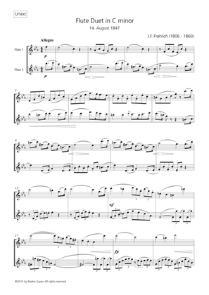 Flute Duet in C minor
