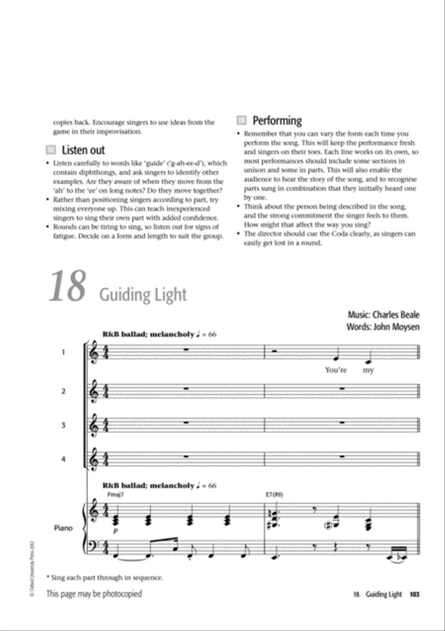 Popular Voiceworks 1 4-Part scores gallery preview page 29