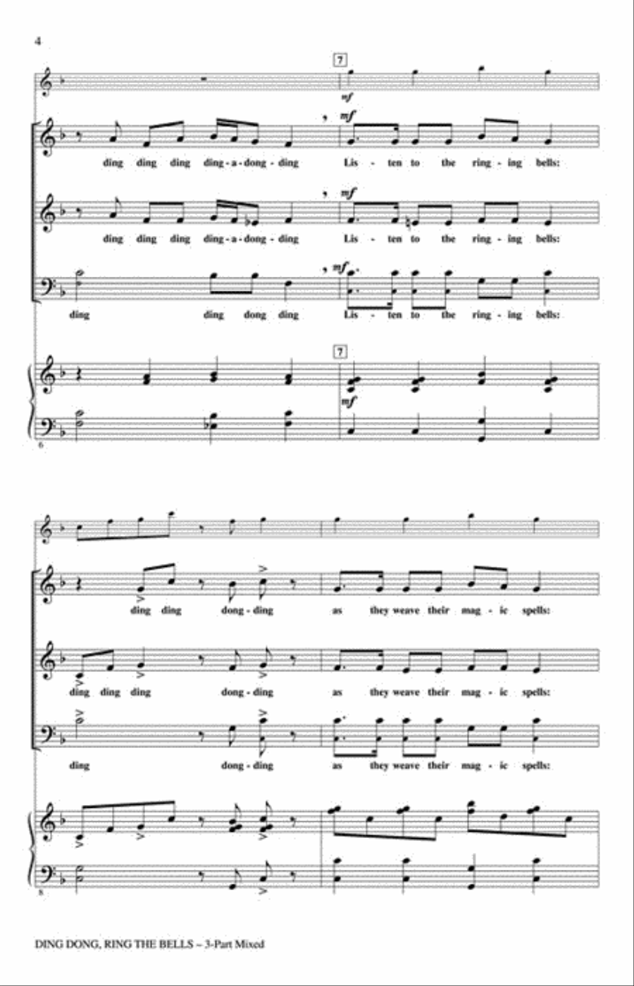 Ding Dong, Ring the Bells 3-Part scores gallery preview page 3