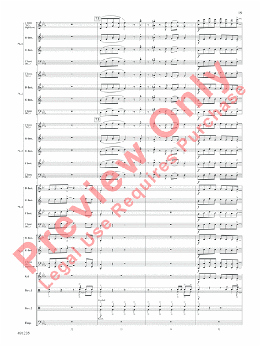 Flamingo Road Flamingo Road Concert Band scores gallery preview page 20