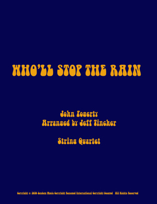 Book cover for Who'll Stop The Rain