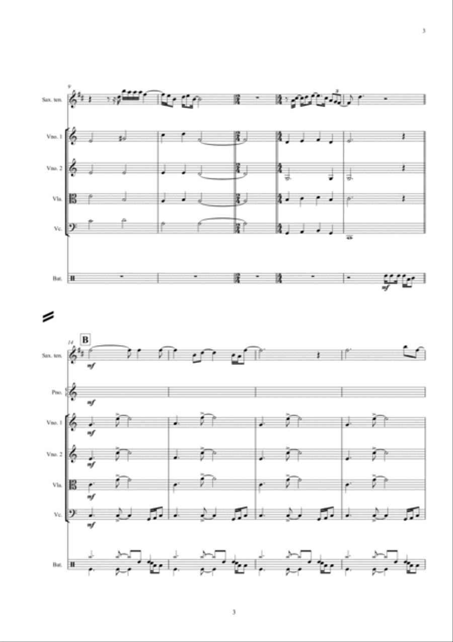 Golden Slumbers / Carry That Weight / The End Small Ensemble scores gallery preview page 4