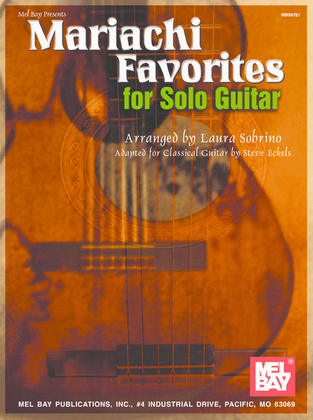 Book cover for Mariachi Favorites for Solo Guitar