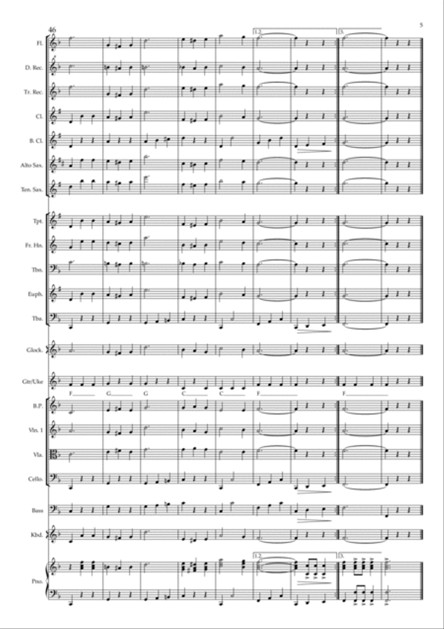 Oom-pah-pah Large Ensemble scores gallery preview page 5