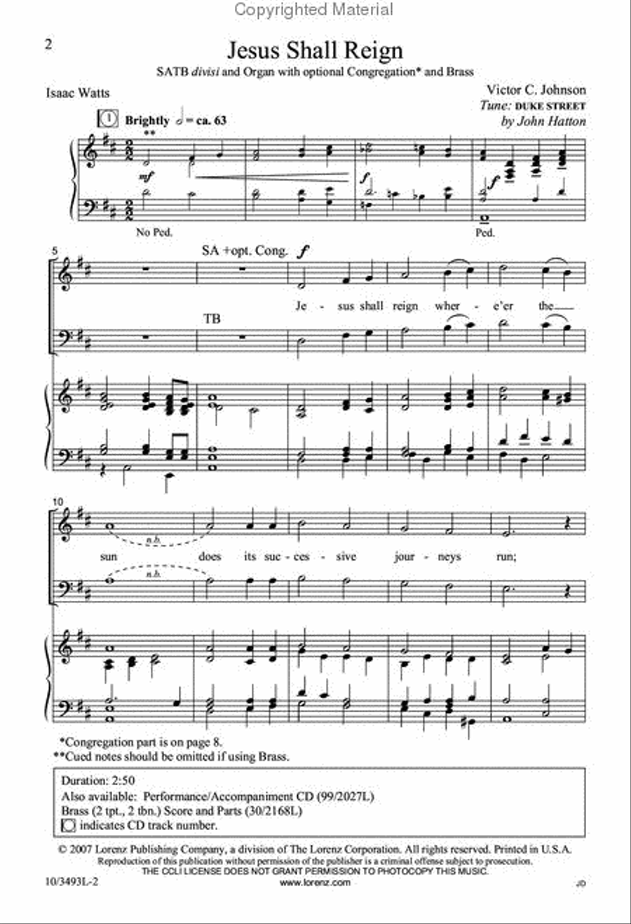 Jesus Shall Reign Jesus Shall Reign Divisi scores gallery preview page 2