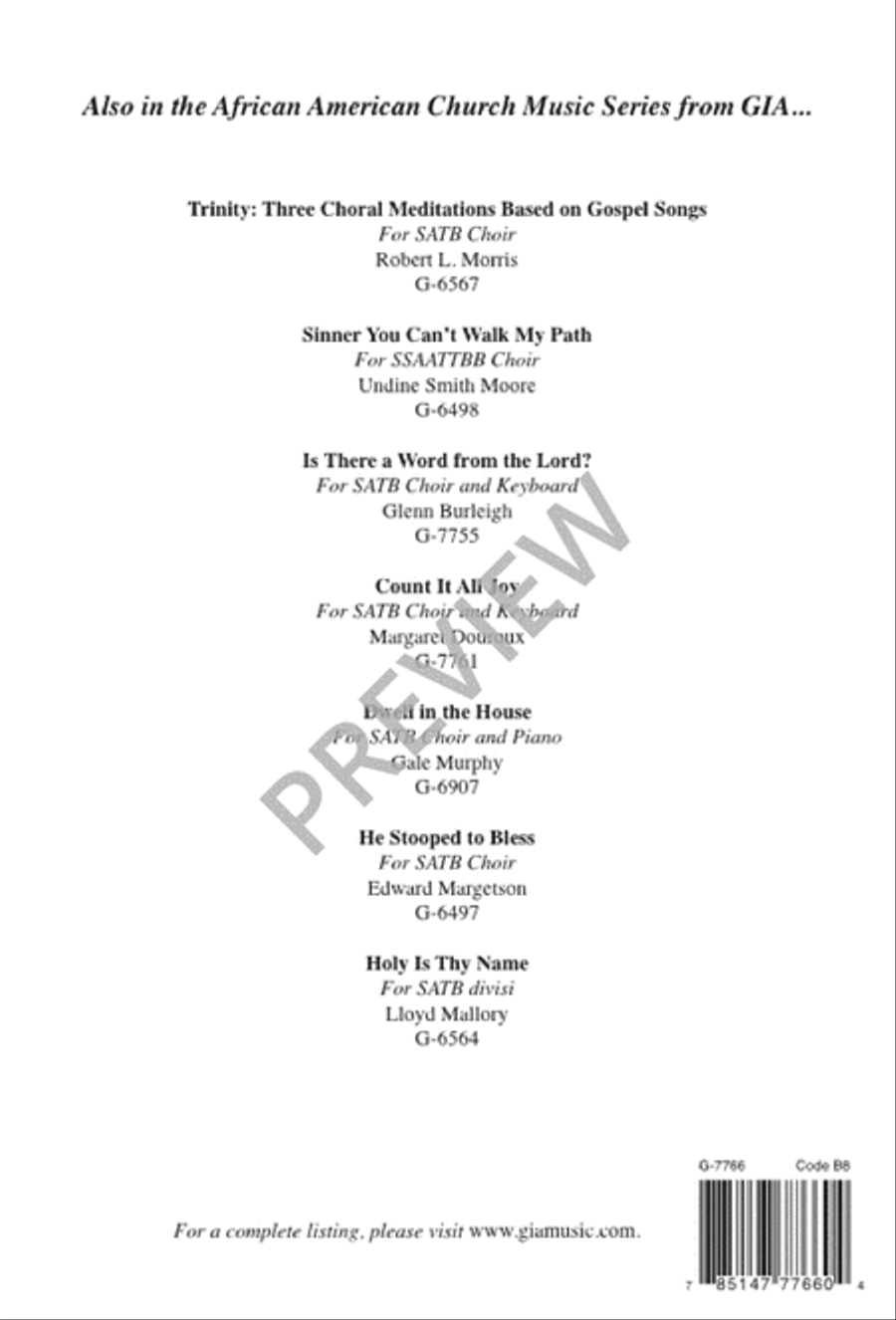 Just Jesus Just Jesus 4-Part scores gallery preview page 8