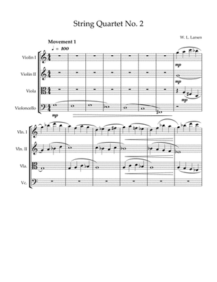 W L Larsen - String Quartet No. 2