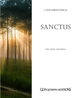 Book cover for Sanctus (for violin and piano)