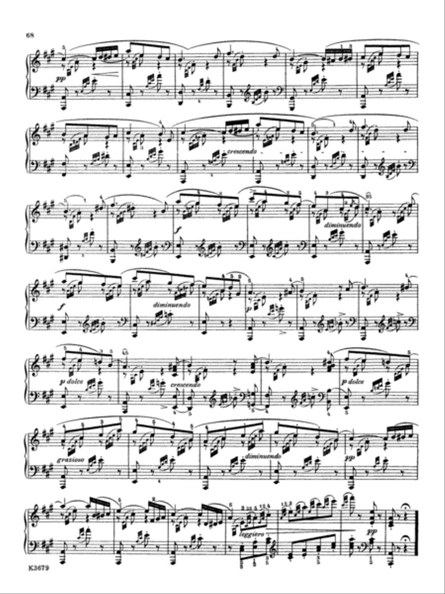 Song Without Words, Opus 62, No. 6 Piano Solo scores gallery preview page 1