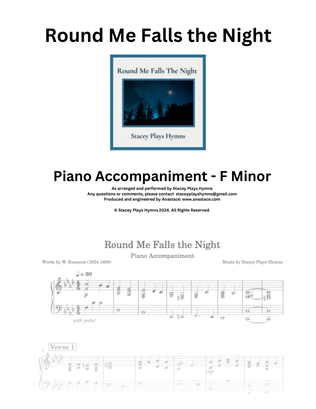 Round Me Falls the Night [Piano Accompaniment F Minor]