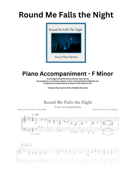 Round Me Falls the Night [Piano Accompaniment F Minor] image number null