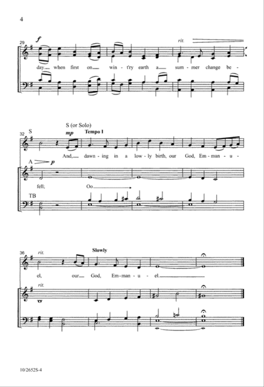 A Winter Carol 4-Part scores gallery preview page 4