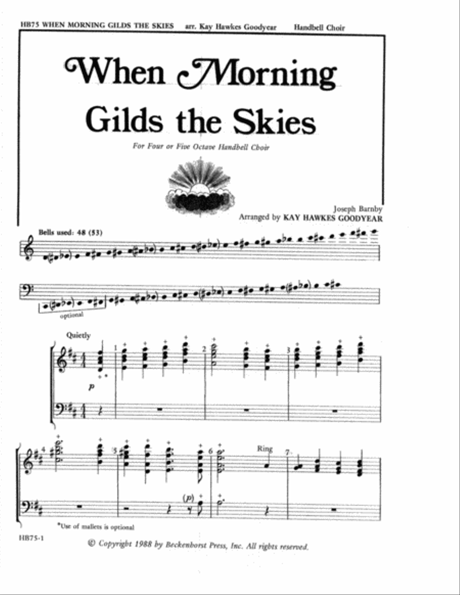 When Morning Gilds the Skies - Goodyear 5-Octaves scores gallery preview page 2