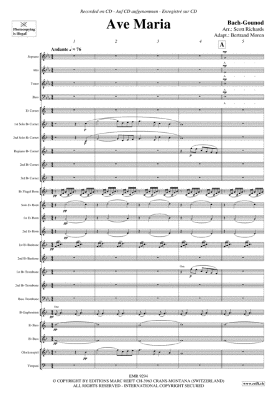 Ave Maria 4-Part scores gallery preview page 6