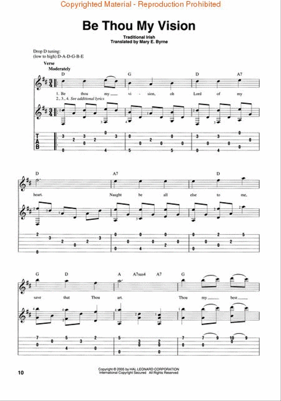 Fingerpicking Hymns Fingerpicking Guitar scores gallery preview page 4