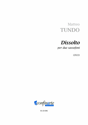 Book cover for Matteo Tundo: Dissolto (ES-23-046)