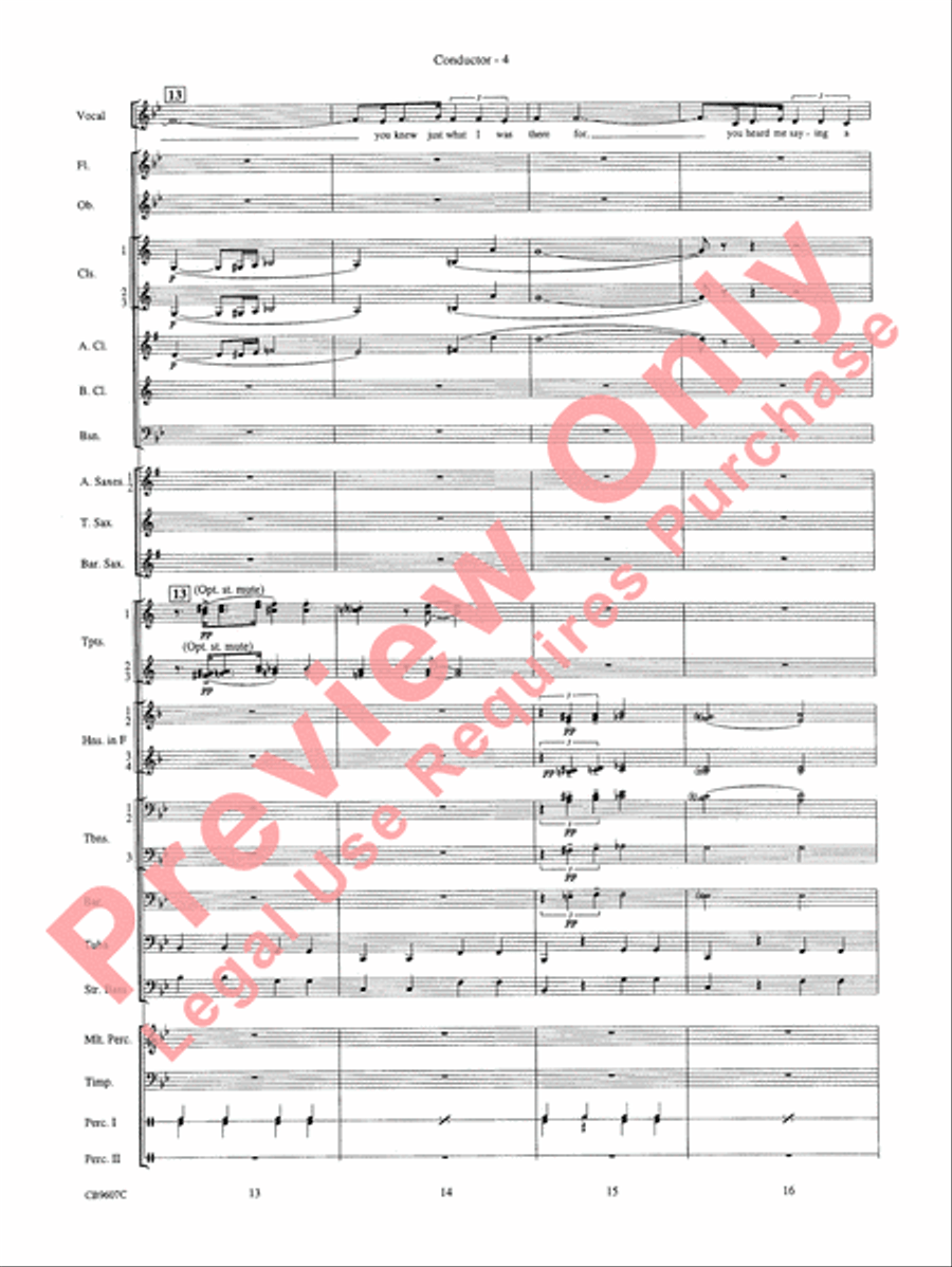 Blue Moon Blue Moon Concert Band scores gallery preview page 6