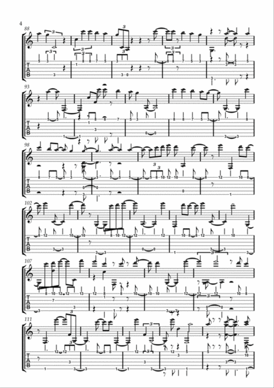From The Inside Out From The Inside Out Guitar Tablature scores gallery preview page 4