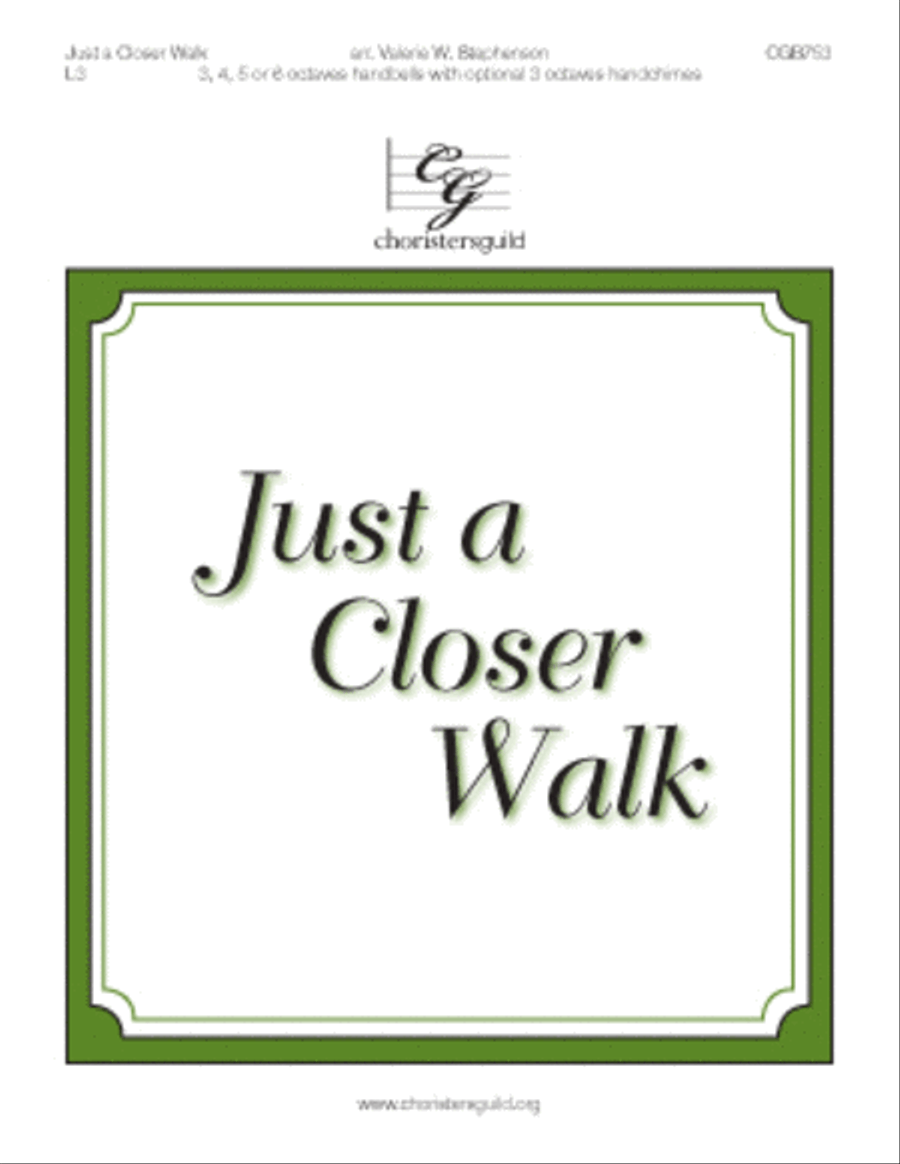 Just a Closer Walk Handbell Choir scores gallery preview page 1