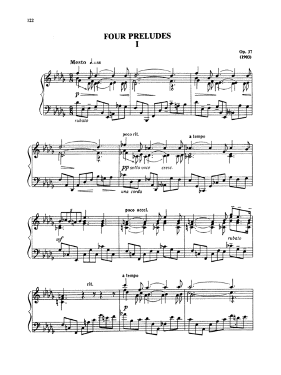 Scriabin: Preludes Piano Solo scores gallery preview page 1