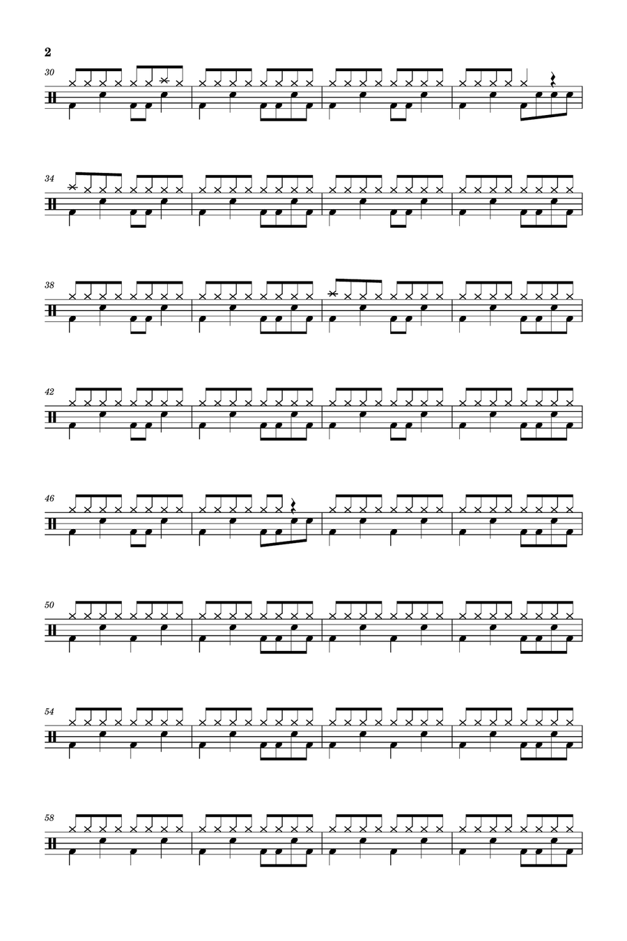 Money Changes Everything Drum Set scores gallery preview page 2