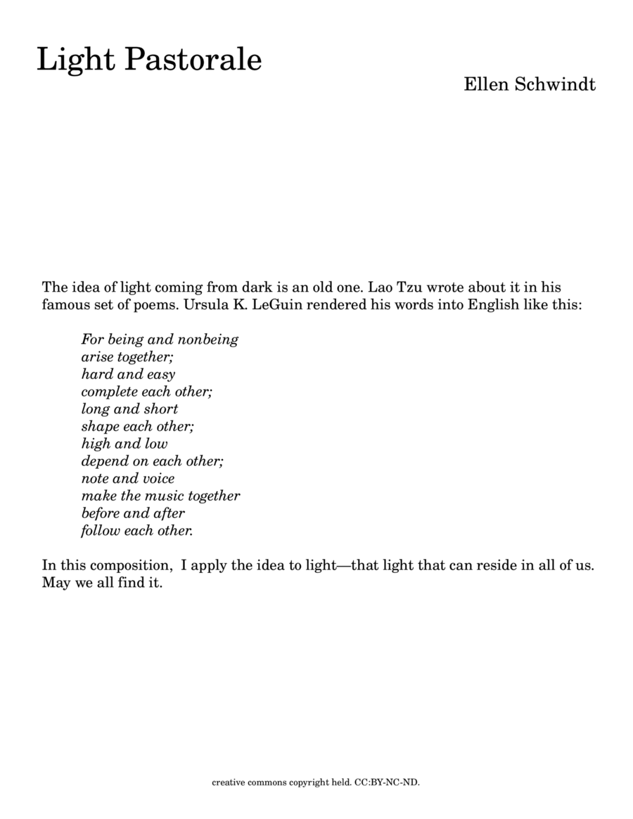Light Pastorale Light Pastorale SSAA scores gallery preview page 1