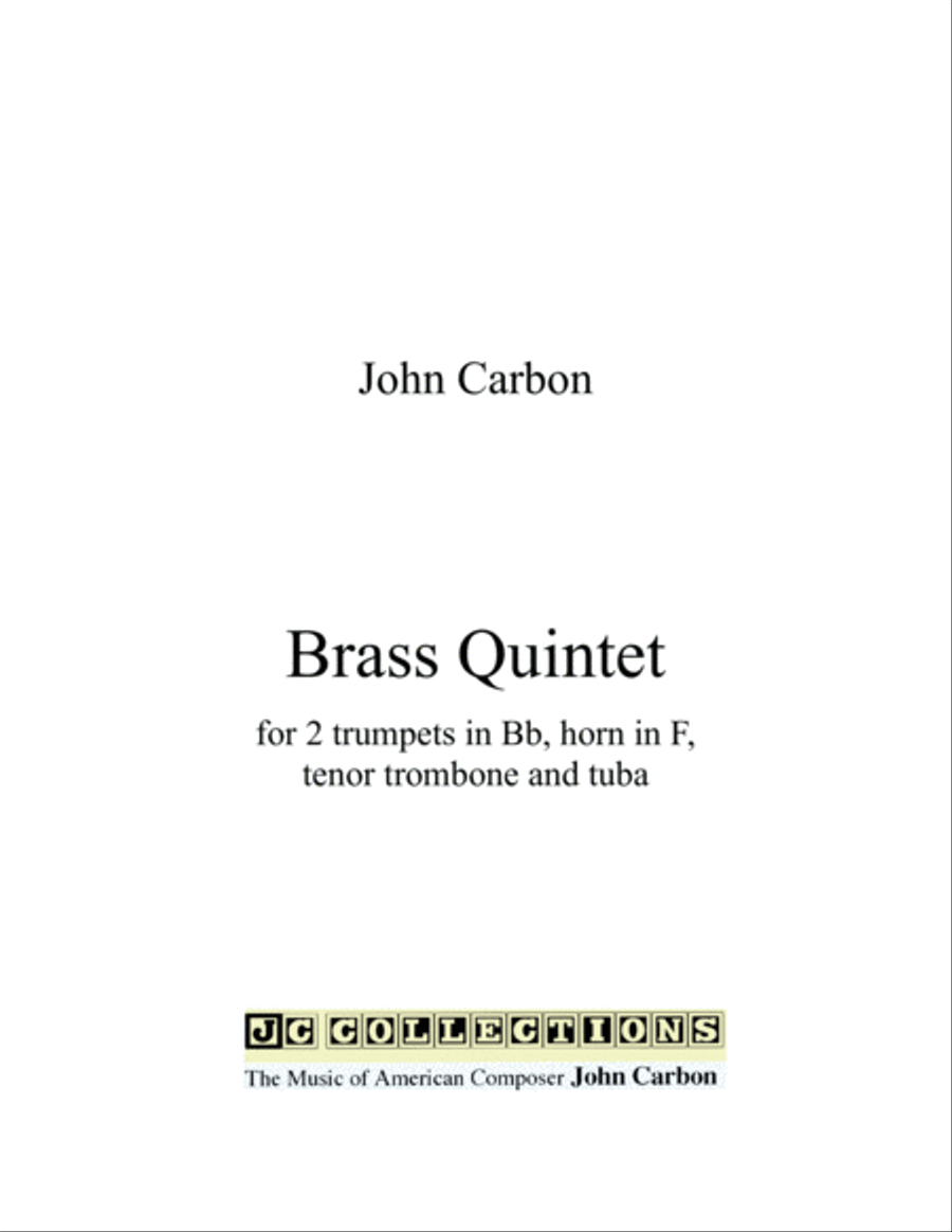 Brass Quintet (score and parts) Brass Quintet scores gallery preview page 1